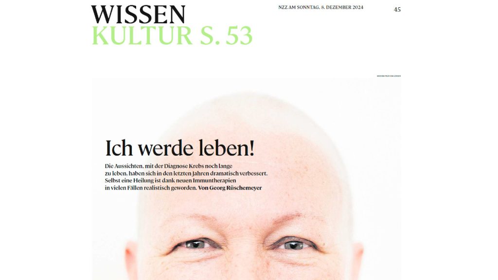 Wird Krebs heilbar? l NZZ am Sonntag